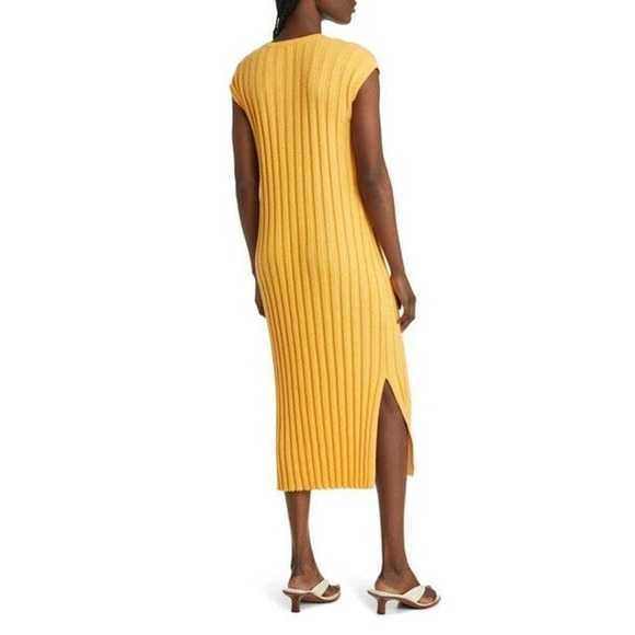 NWT Rails Ashley Ribbed Midi Sweater Dress 891B-142B-2637 Women Melon Size Small - Picture 3 of 8